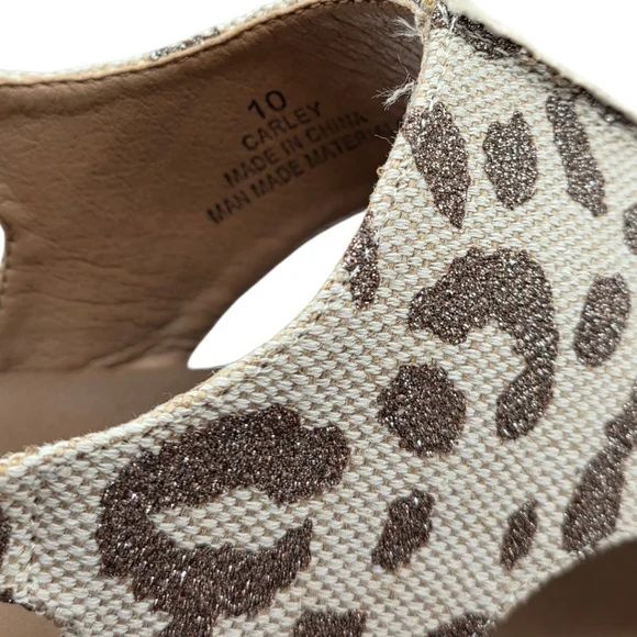 Corkys Carly Leopard Platform Wedge Sandals Sz 10 Boho Luxe - Picture 7 of 7